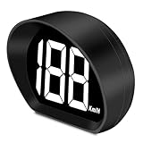 WODHMIEY Head Up Display Auto Hud,Gps Speedometer Hud Digital Car Speedometer LED Große Schriftanzeige USB betrieben GPS Beidou Dual-Mode-Chip für alle Fahrzeuge Anschluss (Weiß KM/H)