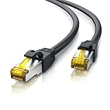 CSL - Primewire - 0,5m 50cm CAT 7 Netzwerkkabel Gigabit Ethernet LAN Kabel - 10000 Mbit s - Patchkabel - Cat.7 Rohkabel S FTP PIMF Schirmung mit RJ 45 Stecker - Switch Router Modem Access Point