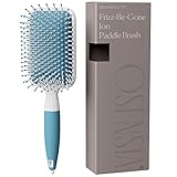 Haarbürste mit Ionischen Mineralien bürste haare - Ionen Haarbürste - Paddel Haarbürste Damen - Haarbürste Herren zum Föhnen, Glätten - Haarbürste ohne ziepen, extensions bürste hair brush