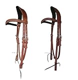 Western Imports Anatomically Shaped Harness Headstall (dunkel geölt)