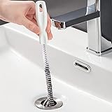 KEYRI 2 Stück Reinigungsbürsten für Abwasserkanäle Flexible Abflussreinigungsbürste Rohrreiniger Haare Entferner Drain Reinigungsbürste für Küchen,Badezimmer,Entfernen Langer Haare, 45 cm (2 Stück)