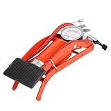 ERINGOGO Mini Fußluftpumpe mit Fußpedal Tragbare Kompakte Autoluftpumpe für Reifen Geeignet für Auto Motorrad Fahrrad und Aufblasbare Sportartikel Rutschfester Pedalmechanismus Langlebiges
