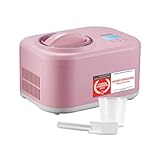 TZS First Austria - Eismaschine 1L mit Kompressor 3 in 1 - Ice Cream Maker 100W selbstkühlend für Frozen Joghurt, Sorbet & Eiscreme - Kleine Speiseeismaschine inkl. Messbecher & Spatel - roßa