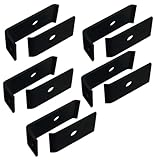 Hipzeepo Montageset für Gittermatten, Zur Befestigung An Wänden oder Pfosten, Doppelstabmattenzaunpfosten, für Doppelstabmattenzaun