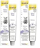 GimCat EXPERT LINE Relax Paste - Funktionaler Katzensnack unterstützt Entspannung und Wohlbefinden der Katze - 1 Tube (1 x 50 g) (Packung mit 2)