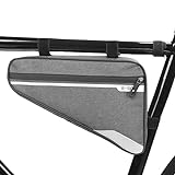 DZAY wasserdichte Dreieckstasche Fahrrad Rohrtasche Rahmentasche, Fahrradtasche Rahmen Fahrrad Dreiecktasche Wasserdicht, Fahrradrahmen Tasche zum Aufbewahren von Mobile Wallet Key Tool (B)