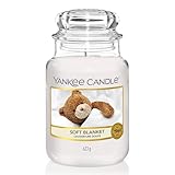 Yankee Candle Duftkerze im Glas (groß) | Soft Blanket | Brenndauer bis zu 150 Stunden | Perfekte Geschenke für Frauen