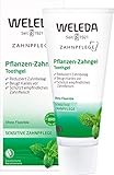 WELEDA Bio Pflanzen Zahnpasta - Naturkosmetik Zahncreme fluoridfrei zur natürlichen Zahnpflege. Milde Zahnreinigung bei empfindlichem Zahnfleisch beugt Karies vor & entfernt Zahnbelag (vegan, 75ml)