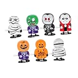 Beaupretty 7 Stück Teiliges Halloween Aufziehspielzeug Bunte Windbetriebene Laufpuppen Mechanisches Party Deko für Springende Figuren für Halloween und Geburtstagsgeschenke