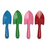 Gartenschaufel Set Bunte Metall Hand Trowel 4 Stück Mini Gartenwerkzeug für Blütenboden Pflanzung Graben transplantierende Haushaltsgartenarbeit