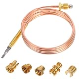 VICASKY Thermoelement Reparaturset 900mm Länge Für Gasherde Kamin Warmwasserbereiter Präzises Sonden Thermoelement Reparaturfreundlich Sicherer Betrieb