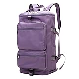 Aliuciku Handgepäck Rucksack Reiserucksack Laptop Tasche für Herren Damen Schulrucksack Jungen Teenager Wandern (Color : Purple)