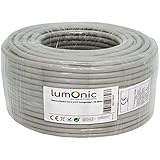 Lumonic 50m Netzwerkkabel CAT 6 S/FTP PIMF I Cat6-Kabel,...