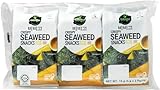 Bibigo Seealgen Snack Sesam – Geröstete Seelagenblätter mit Sesam – Ideal als Snack oder Beilage – 3 x 5 g
