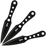 G8DS 3er Wurfmesser Set Punisher Throwing Knife inkl Nylon Etui (Silber)