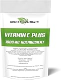 Vitamin C 1000 mg Tabletten Hochdosiert mit Hagebuttenextrakt 25mg Citrus & Bioflavonoide 25mg vegan laborgeprüft hochdosiertes Vitamin C als Ergänzungsmittel (500 Stück MULTI Rabatt)