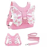 SJTJSPX Kinderleine Sicherheitsleine, Anti-verloren Gürtel, Kinder Kleinkinder Baby Laufleine, Schmetterlinge Outdoor-Sicherheitsgurt-Rucksack für 1-5 Jahre Alte Junge Mädchen