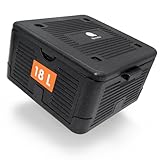 Thermobox klein faltbar schwarz zum Warmhalten und Kühlen - 18 L - Essen Warmhaltebox klappbar 38 x 38 cm - Styropor Klappbox Kühlbox Isolierbox für Speisen Getränke mit isolierendem Deckel