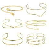 Yeomju Armreif Gold Damen Set, 6 Teiliges Verstellbares...