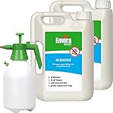 Envira Anti Milben-Spray 2x 2 Liter + 2L Drucksprüher - Mittel gegen Milben, Hausstaubmilben - Milbenabwehr für Matratzen, Textilien & Polster mit Langzeitwirkung - Geruchlos