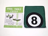 Abdeckung für Pool-Billardtisch mit Aufdruck der Schwarzen Acht, geeignet für 7 Fuß-Tische / 2,13°m