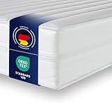 Träumegut24 - ergonomische 7-Zonen Matratze 140x200 cm | Größe + Höhe wählbar | Härtegrad H2&H3 | Kaltschaummatratze | Hautfreundlicher Bezug | Oeko-TEX® | (140 x 200 cm, 19 cm)