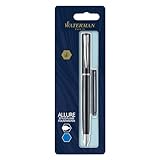 Waterman 2029061 Allure Füller| Lackierung in Schwarz | Füllfederhalter Feine Spitze ,