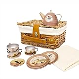 Egmont Toys 540057 - Picknickkorb mit Bremen Musiker-Teeset, Symbolisches Spiel, über 3 Jahre