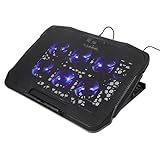 BESPORTBLE Laptop Kühler und Notebook Wärmeableitungsständer Verstellbarer Büro Laptop Halter aus Kunststoff Schnelle Kühlung mit Lüfter für Gesundes Arbeiten