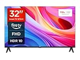 TCL 32SF540 - 32 Zoll FHD Smart Fernseher - HDR & HLG-Dolby Audio-DTS Virtual X /DTS-HD-Metall Randlos-Dual-Band Wifi 5-mit Fire OS 7 System