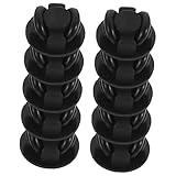 FRCOLOR 10 Stück Maske Brille Schnalle Riemen Knopf Brillenband Abfluss Kabelschutz maskenclip mask clip Maskenbefestigung schnapsgläser glas schnur enden Maskenverschlussschnalle pp Black