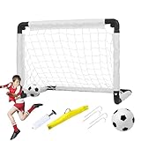 Mbiyhgta Kinder Fußballtore Für Den Garten | Klappbares Fußballtor Für Garten Und Kinder Mit Transporttasche | Tragbares Fußballnetz Mit Aufbewahrungstasche Für Outdoor, Indoor, Training Und