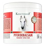 Kräuterhof® Pferdebalsam Wärmend & Extra Stark – Wärmendes Massagegel Für Müde Muskeln & Gelenke Mit Wärme-Wirkung, Zur Pflege Bei Muskelkater, Rückenverspannungen & Gelenkbeschwerden