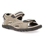 Geox Herren U Sandal Strada D Riemchensandalen, Beige Sand Navy, 43 EU