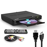 HDMI DVD Player für Fernseher | 1080P Region Frei DVD-Spieler für Smart TV | Mini DVD Spieler mit USB, CD & MP3 | HDMI Kabel, RCA Kabel & Fernsteuerung inklusive | Majority DVD Player