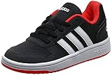 adidas Unisex Hoops 2.0 Basketballschuhe, Schwarz Core Black Footwear White Hi Res Red 0, 39 1/3 EU