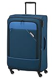 paklite Reisekoffer 4 Rollen, Weichschalen Rollkoffer groß, erweiterbar, DERBY, Stilvoller Trolley mit Dehnfalte, TSA Schloss, 77 cm, 102 - 115 Liter