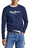 Pepe Jeans Herren Eggo Long T-Shirt, Marineblau, L