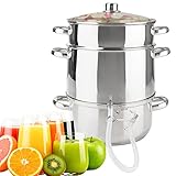 Arebos Dampfentsafter | 15 L | Edelstahl | für alle...