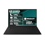 2025 LG gram Notebook 15 Zoll Laptop - AMD Ryzen AI 7 350 (16GB RAM, 512 GB Dual SSD, AMD Radeon 860M Graphics, Windows 11 Home, Bluetooth 5.3, Thunderbold 4) - Schwarz