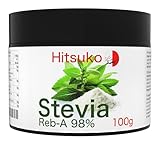 Ultra-konzentriertes Stevia-Pulver (100g) | 98% Reba-98 Pur | 470x süßer als Zucker