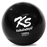 KaRaDaStyle Medizinball, 1 kg, 1 kg, kompakter Typ, weiche Wand, Ballgewicht, Kerntraining, Muskeltraining, Yoga, Übungen, Sport, Fitness, Muskeltrainingsgerät