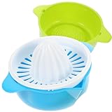 VICASKY 2 Stück Manuelle Saftpresse Praktischer Handfruchtsqueezer für Zuhause Abnehmbar und Leicht zu Reinigen Geeignet für Erwachsene zum Entsaften von Zitrusfrüchten Zufällige Farbe