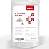 NUTRINAX | L-Citrullin Malat 2:1 Pulver | 500g | Aminosäure aus pflanzlicher Fermentation | vegan, hochdosiert, ohne Zusätze | optimale Löslichkeit