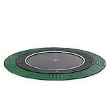 EXIT | Dynamic Boden-Trampolin - ø427cm - Gartentrampolin - Outdoor - inkl. Freezone Sicherheitsplatten