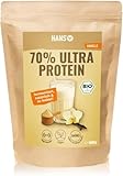 HANS Brainfood 90% Bio ULTRA fermentiertes Erbsenprotein Pulver cremig 3kg Vanille - Veganes Proteinpulver cremig Mit Optimalem Aminosäurenprofil & Gut löslich - Bio Protein Pulver