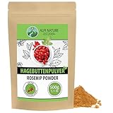 Alpi Nature Hagebuttenpulver 500g, Hagebuttenmehl ,Hagebutten getrocknet und gemahlen, Hagebutten Pulver