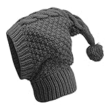 Dgayaeic Strickmütze für Hunde mit Ohrenschützer, gestrickte Hundemütze,Winter Warme Mütze für Hund - Strickmütze für kleine, mittelgroße und große Hunde, gemütlich mit Ohrenschützer, modisch zum