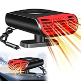 KQWVZ Autoheizung, 12V Anti-Beschlag Auto-Heizung, 150W Zusatzheizung Auto, 2 In 1 Auto Heizlüfter, 360° Auto Heizung, Heizung Auto 12v Zigarettenanzünder Für Auto Windschutzscheibe