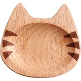 Zghhc Niedliche Soßenschalen Katzenmotiv, Kleine Gewürzschalen Aus Holz, Vorspeisenteller, Sushi-Soja-dip-schüssel, Mini-servierschale Für Die Küche Zu Hause